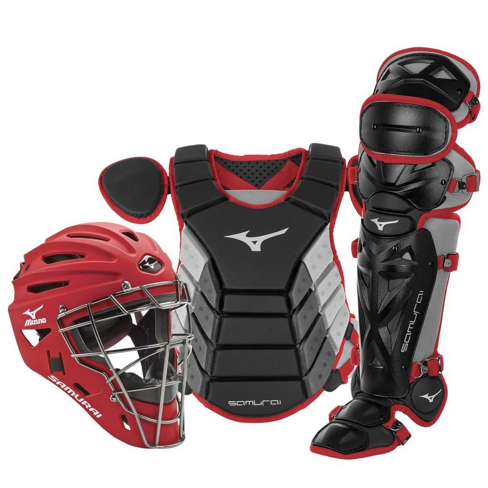 Mens Mizuno Samurai Adult 16" Boxed Baseball Catchers Gear Set Black Philippines (DTAUKQ084)